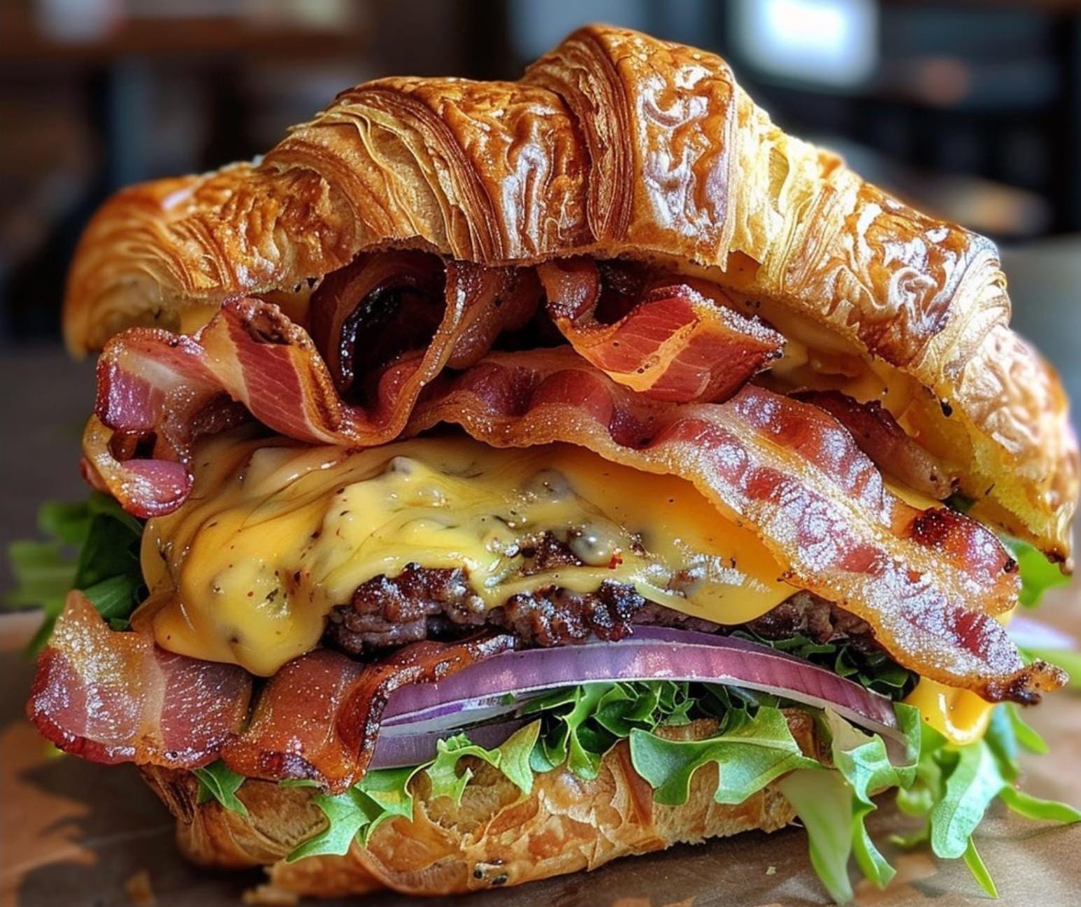 Dirty Croissant Burger